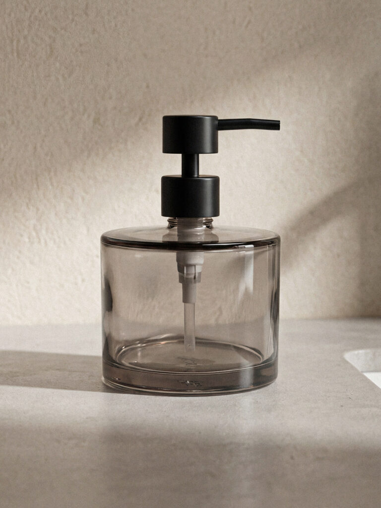 Pietra Füme Cam Sıvı Sabunluk (10 x 14 cm)