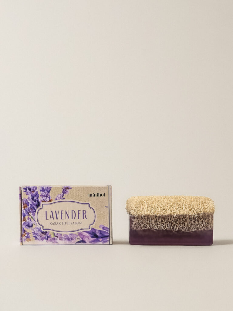 Lavanta Doğal Kabak Lifli Sabun (120 gr)