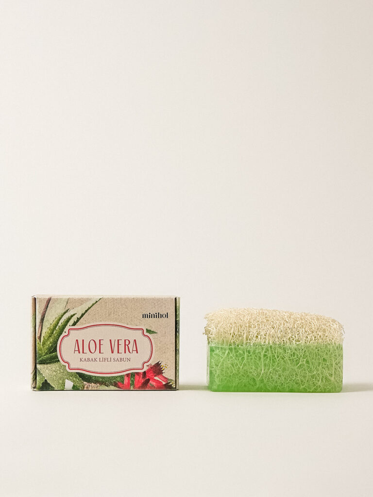 Aloe Vera Doğal Kabak Lifli Sabun (120 gr)