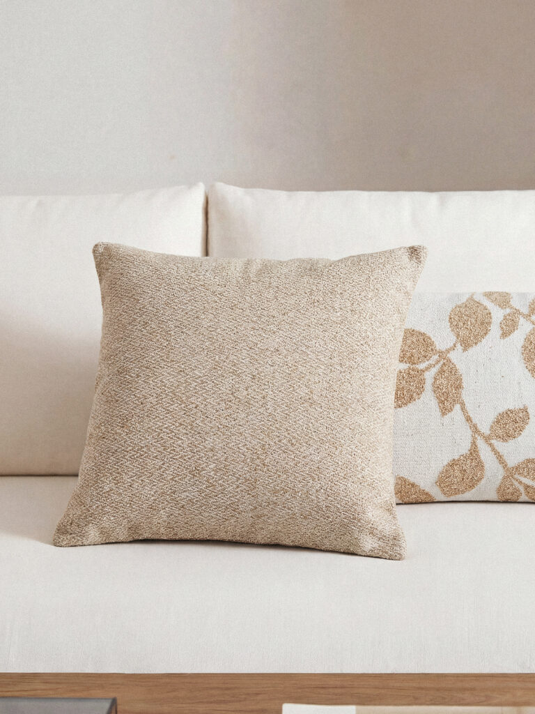 Lune Krem Kırlent Kılıfı (45 x 45 cm)