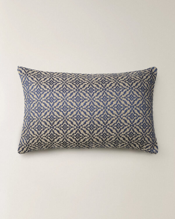 Lorent Dikdörtgen Mavi Kırlent Kılıfı (35 x 55 cm)
