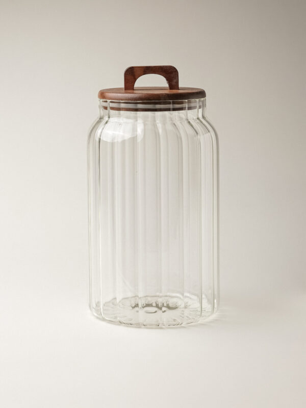 Tulip Akasya Kapaklı Cam Kavanoz (1150 ml)