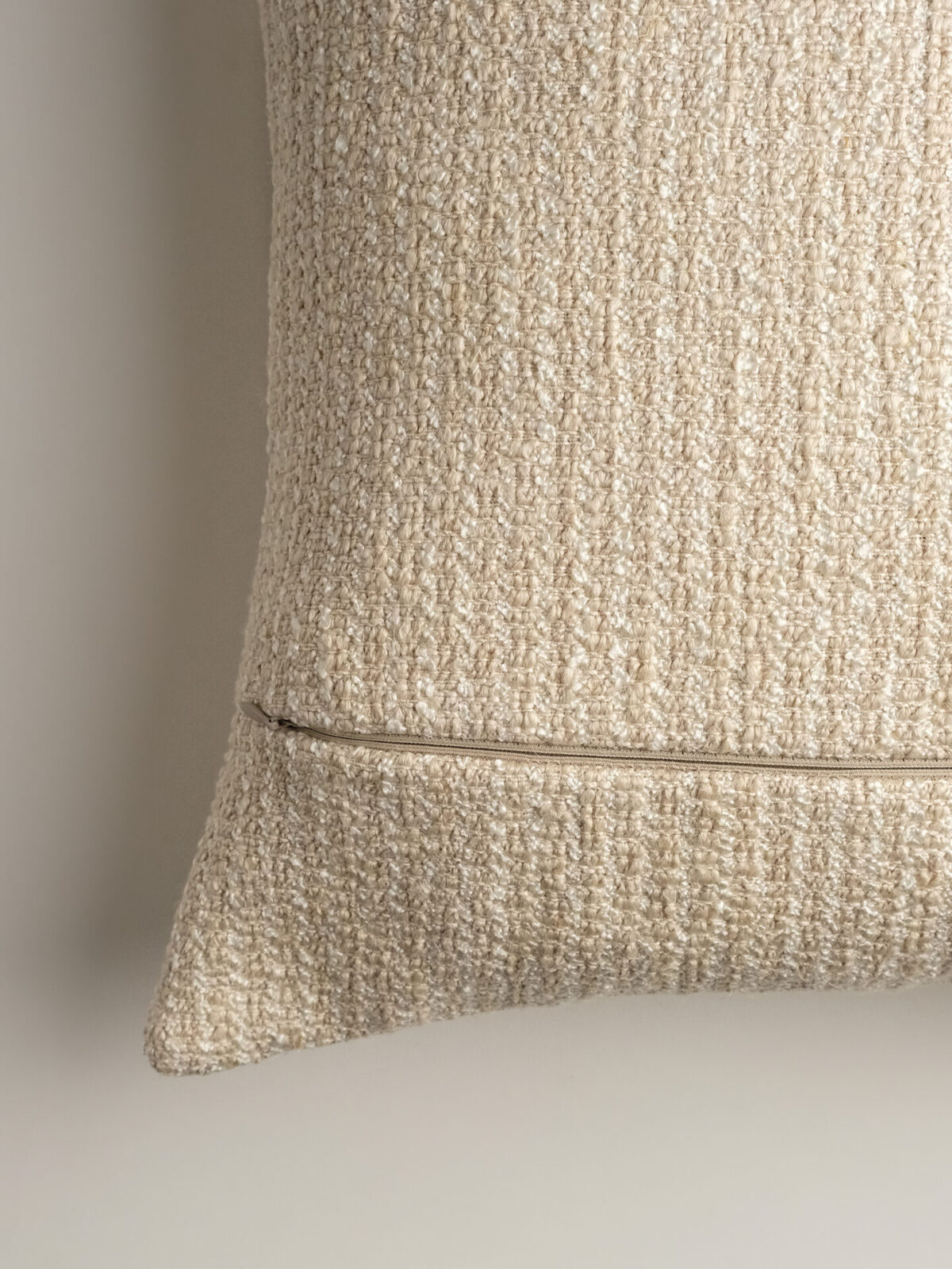 Dune Doğal Lif Karışımlı Krem Kırlent Kılıfı (45 x 45 cm) - Görsel 4