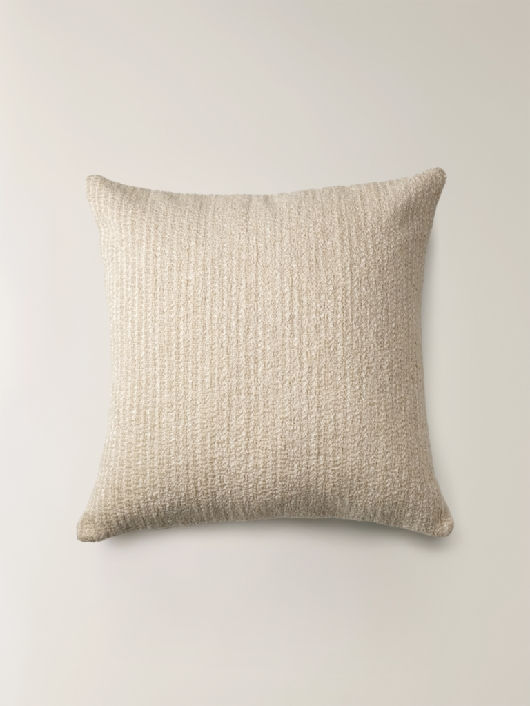 Dune Doğal Lif Karışımlı Krem Kırlent Kılıfı (45 x 45 cm)