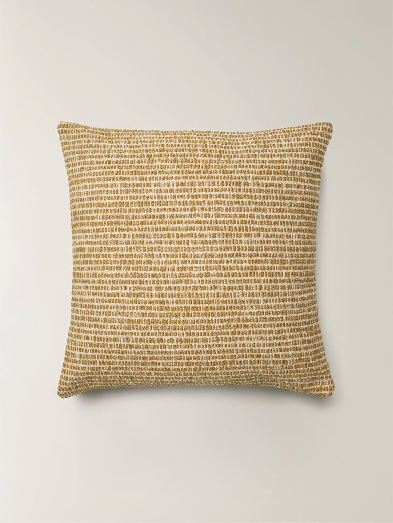 Dune Doğal Lif Karışımlı Hardal Kırlent Kılıfı (45 x 45 cm)