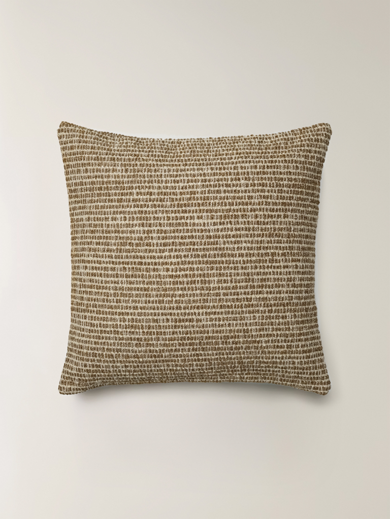Dune Doğal Lif Karışımlı Kahverengi Kırlent Kılıfı (45 x 45 cm)